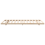 vidaXL Floor Bed Frame Brown 90 x 210 cm Solid pine wood Lucy And Phil Academy Lucy And Phil Academy