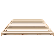vidaXL Floor Bed Frame Brown 90 x 210 cm Solid pine wood Lucy And Phil Academy Lucy And Phil Academy