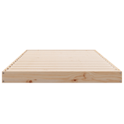 vidaXL Floor Bed Frame Natural 213.5 x 94 x 9 cm Solid Pine Wood Lucy And Phil Academy Lucy And Phil Academy