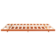 vidaXL Floor Bed Frame Wax brown 160 x 220 cm Solid pine wood Lucy And Phil Academy Lucy And Phil Academy