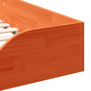 vidaXL Floor Bed Frame Wax brown 80 x 200 cm Solid pine wood Lucy And Phil Academy Lucy And Phil Academy