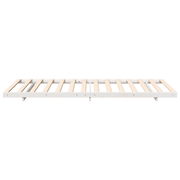 vidaXL Floor Bed Frame White 90 x 200 cm Solid pine wood Lucy And Phil Academy Lucy And Phil Academy