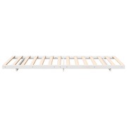vidaXL Floor Bed Frame White 90 x 200 cm Solid pine wood Lucy And Phil Academy Lucy And Phil Academy