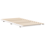 vidaXL Floor Bed Frame White 90 x 200 cm Solid pine wood Lucy And Phil Academy Lucy And Phil Academy