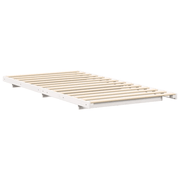 vidaXL Floor Bed Frame White 90 x 200 cm Solid pine wood Lucy And Phil Academy Lucy And Phil Academy