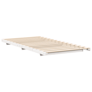 vidaXL Floor Bed Frame White 90 x 200 cm Solid pine wood Lucy And Phil Academy Lucy And Phil Academy