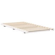 vidaXL Floor Bed Frame White 90 x 200 cm Solid pine wood Lucy And Phil Academy Lucy And Phil Academy