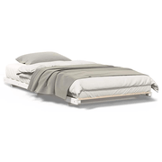 vidaXL Floor Bed Frame White 90 x 200 cm Solid pine wood Lucy And Phil Academy Lucy And Phil Academy