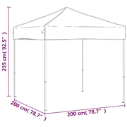 vidaXL Folding Party Tent Anthracite 2x2 m Lucy And Phil Academy Lucy And Phil Academy