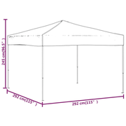 vidaXL Folding Party Tent Anthracite 3x3 m Lucy And Phil Academy Lucy And Phil Academy