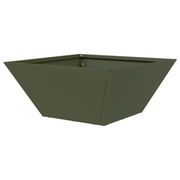 vidaXL Garden Planter Olive Green 35 x 35 x 15 cm Cold - rolled Steel Lucy And Phil Academy Lucy And Phil Academy