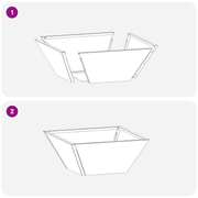 vidaXL Garden Planter Olive Green 35 x 35 x 15 cm Cold - rolled Steel Lucy And Phil Academy Lucy And Phil Academy