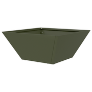 vidaXL Garden Planter Olive Green 35 x 35 x 15 cm Cold - rolled Steel Lucy And Phil Academy Lucy And Phil Academy