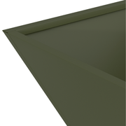vidaXL Garden Planter Olive Green 35 x 35 x 15 cm Cold - rolled Steel Lucy And Phil Academy Lucy And Phil Academy