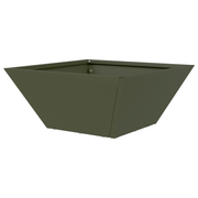 vidaXL Garden Planter Olive Green 35 x 35 x 15 cm Cold - rolled Steel Lucy And Phil Academy Lucy And Phil Academy
