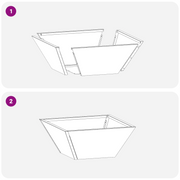 vidaXL Garden Planter Olive Green 35 x 35 x 15 cm Cold - rolled Steel Lucy And Phil Academy Lucy And Phil Academy