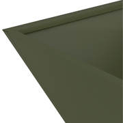 vidaXL Garden Planter Olive Green 35 x 35 x 15 cm Cold - rolled Steel Lucy And Phil Academy Lucy And Phil Academy