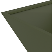 vidaXL Garden Planter Olive Green 35 x 35 x 15 cm Cold - rolled Steel Lucy And Phil Academy Lucy And Phil Academy