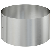 vidaXL Garden Planter Silver 120 x 120 x 20 cm Galvanised Steel Lucy And Phil Academy Lucy And Phil Academy