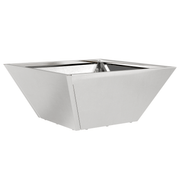 vidaXL Garden Planter Silver 35 x 35 x 15 cm Stainless Steel Lucy And Phil Academy Lucy And Phil Academy