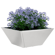 vidaXL Garden Planter Silver 35 x 35 x 15 cm Stainless Steel Lucy And Phil Academy Lucy And Phil Academy