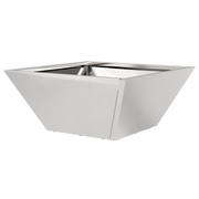 vidaXL Garden Planter Silver 35 x 35 x 15 cm Stainless Steel Lucy And Phil Academy Lucy And Phil Academy
