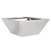 vidaXL Garden Planter Silver 35 x 35 x 15 cm Stainless Steel Lucy And Phil Academy Lucy And Phil Academy