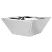 vidaXL Garden Planter Silver 35 x 35 x 15 cm Stainless Steel Lucy And Phil Academy Lucy And Phil Academy