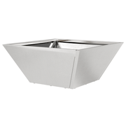 vidaXL Garden Planter Silver 35 x 35 x 15 cm Stainless Steel Lucy And Phil Academy Lucy And Phil Academy