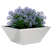 vidaXL Garden Planter Silver 35 x 35 x 15 cm Stainless Steel Lucy And Phil Academy Lucy And Phil Academy