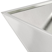 vidaXL Garden Planter Silver 35 x 35 x 15 cm Stainless Steel Lucy And Phil Academy Lucy And Phil Academy