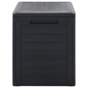 vidaXL Garden Storage Box Anthracite 58.5x46x55 cm Polypropylene Lucy And Phil Academy Lucy And Phil Academy