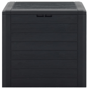 vidaXL Garden Storage Box Anthracite 58.5x46x55 cm Polypropylene Lucy And Phil Academy Lucy And Phil Academy
