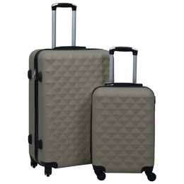 vidaXL Hardcase Trolley Set 2 pcs Anthracite ABS Lucy And Phil Academy Lucy And Phil Academy