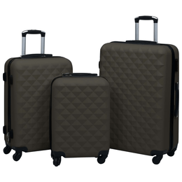 vidaXL Hardcase Trolley Set 3 pcs Anthracite ABS Lucy And Phil Academy Lucy And Phil Academy