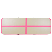 vidaXL Inflatable Gymnastics Mat with Pump 300x100x10 cm PVC Pink Lucy And Phil Academy Lucy And Phil Academy