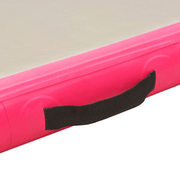 vidaXL Inflatable Gymnastics Mat with Pump 300x100x10 cm PVC Pink Lucy And Phil Academy Lucy And Phil Academy