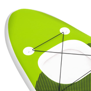vidaXL Inflatable Stand Up Paddle Board Set Green 330x76x10 cm Lucy And Phil Academy Lucy And Phil Academy