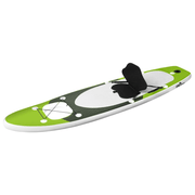 vidaXL Inflatable Stand Up Paddle Board Set Green 330x76x10 cm Lucy And Phil Academy Lucy And Phil Academy