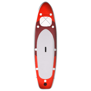vidaXL Inflatable Stand Up Paddle Board Set Red 300x76x10 cm Lucy And Phil Academy Lucy And Phil Academy