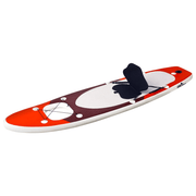 vidaXL Inflatable Stand Up Paddle Board Set Red 300x76x10 cm Lucy And Phil Academy Lucy And Phil Academy