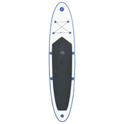 vidaXL Inflatable Stand Up Paddleboard with Sail Set Blue and White Lucy And Phil Academy Lucy And Phil Academy