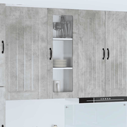 vidaXL Kitchen Cabinet Concrete Grey 40 x 31 x 100 cm Engineered Wood Lucy And Phil Academy Lucy And Phil Academy