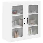 vidaXL Kitchen Cabinet with Shelf High Gloss White 80 x 31 x 80 cm Lucy And Phil Academy Lucy And Phil Academy