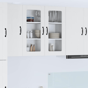 vidaXL Kitchen Cabinet with Shelf High Gloss White 80 x 31 x 80 cm Lucy And Phil Academy Lucy And Phil Academy