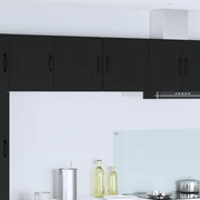 vidaXL Kitchen Wall Cabinet with Shelf 2 pcs Black 40 x 31 x 40 cm Lucy And Phil Academy Lucy And Phil Academy
