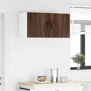 vidaXL Kitchen Wall Cabinet with Shelf 2 pcs Brown Oak 40 x 31 x 40 cm Lucy And Phil Academy Lucy And Phil Academy