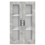 vidaXL Kitchen Wall Cabinet with Shelf Concrete Grey 60 x 31 x 100 cm Lucy And Phil Academy Lucy And Phil Academy