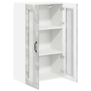 vidaXL Kitchen Wall Cabinet with Shelf Concrete Grey 60 x 31 x 100 cm Lucy And Phil Academy Lucy And Phil Academy