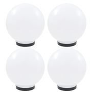 vidaXL LED Bowl Lamps 4 pcs Spherical 25 cm PMMA Lucy And Phil Academy Lucy And Phil Academy
